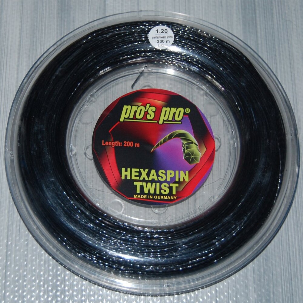 PRO'S PRO Hexaspin Twist Co-polyester Tennis String Reel 660 F 200 M Gauge 1.20